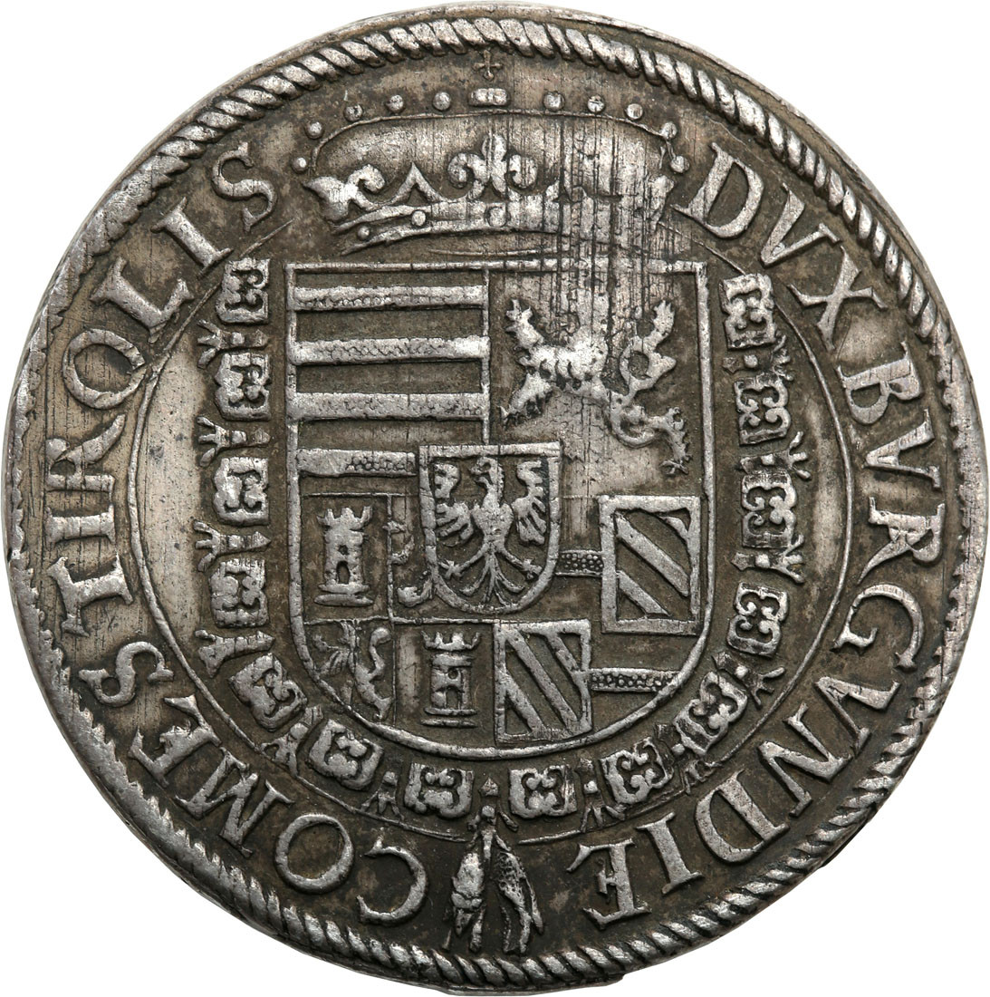 Austria. Ferdinand (1564-1595). Talar bez daty, Hall - Rozetki RZADKI